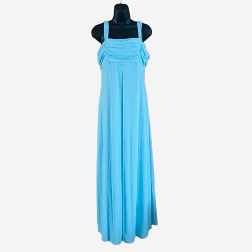 California Concepts Turquoise Blue Formal Maxi Dress Size Medium